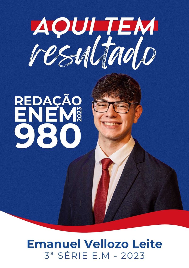 Emanuel Vellozo Leite — Redação ENEM 980